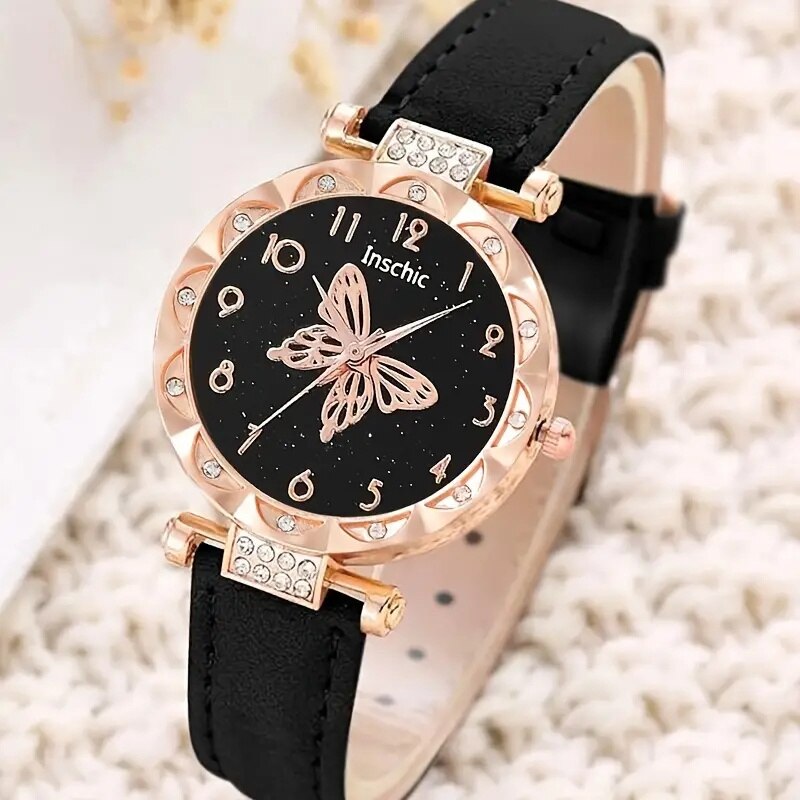 Relógio Feminino Kit Luxo + Pulseira Brinde