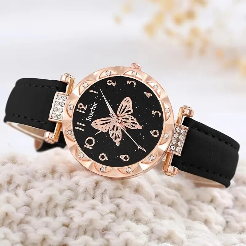 Relógio Feminino Kit Luxo + Pulseira Brinde