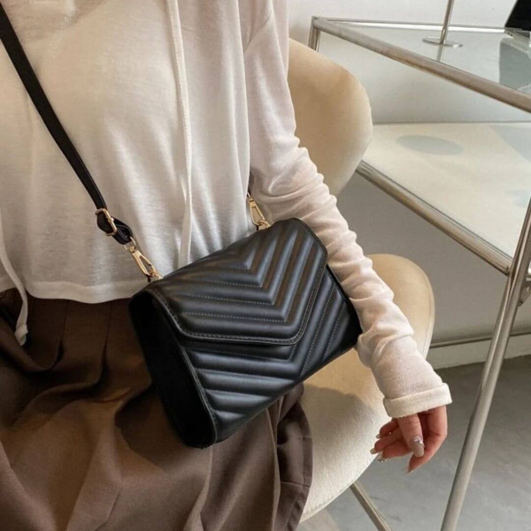 Bolsa Quadrada Mini Chevron