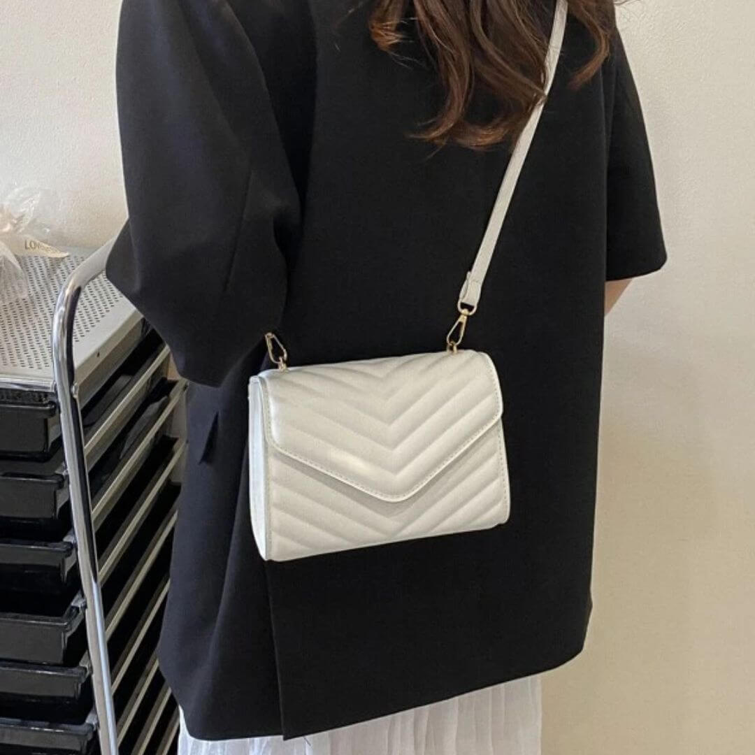 Bolsa Quadrada Mini Chevron