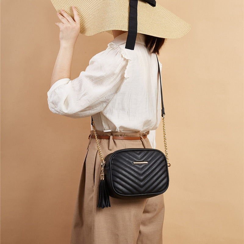 Bolsa Crossbody Feminina Acolchoada